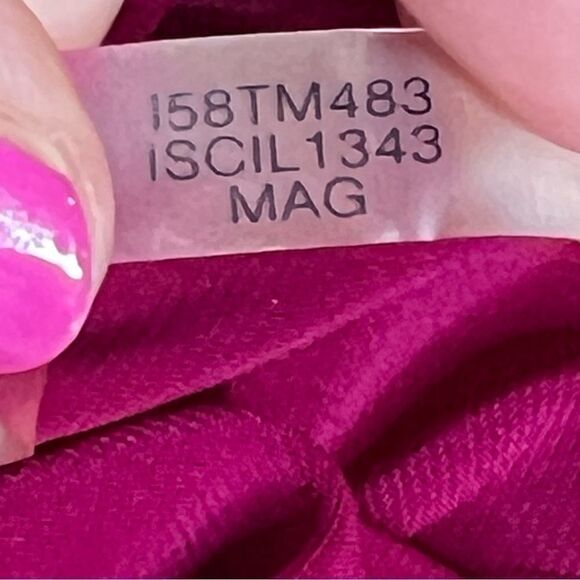 Ivanka Trump magenta long sleeve wrap blouse size M - Picture 11 of 13